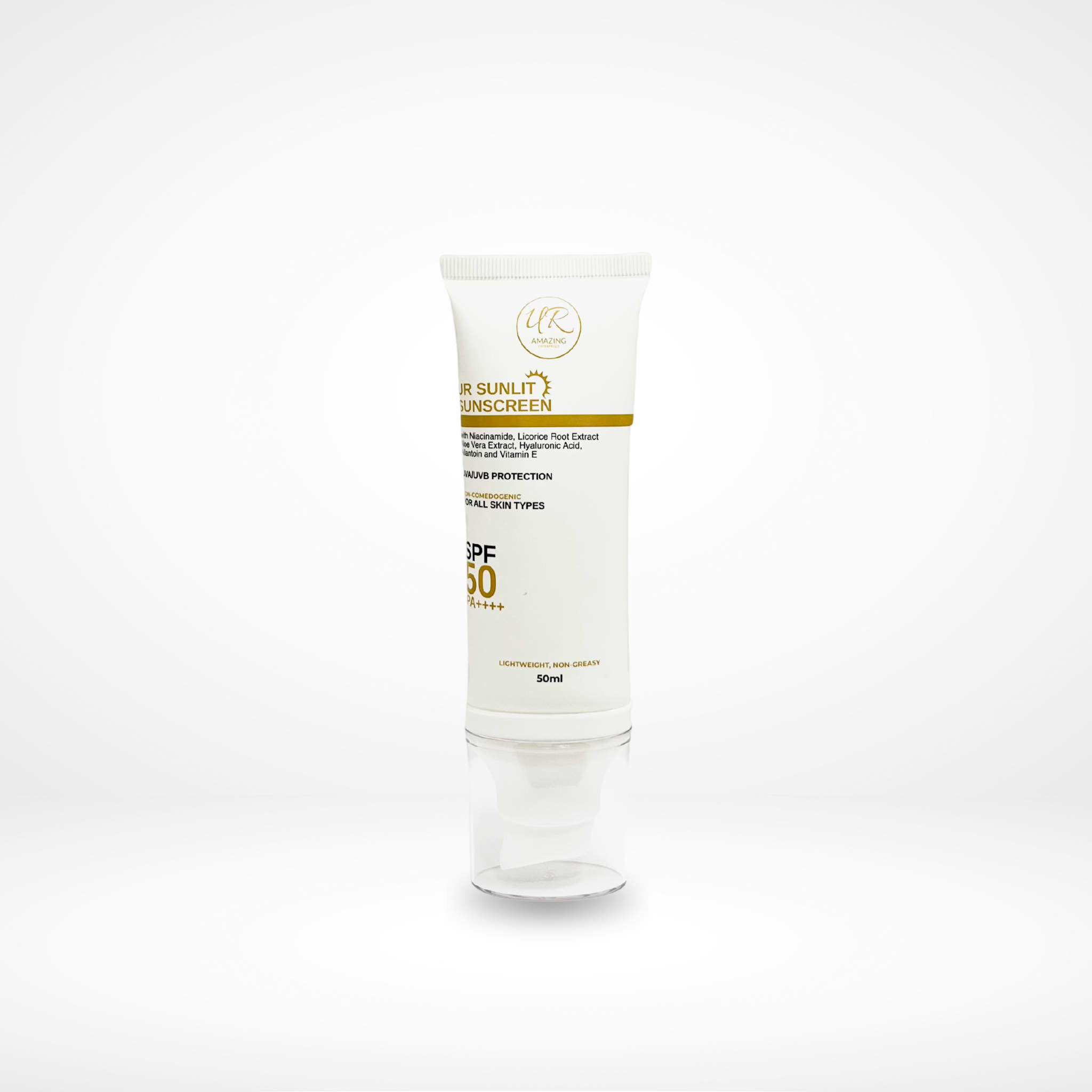 UR SUNLIT Sunscreen SPF50 PA++++ – Brightening & Hydrating Face Sunblock | Daily UV Protection