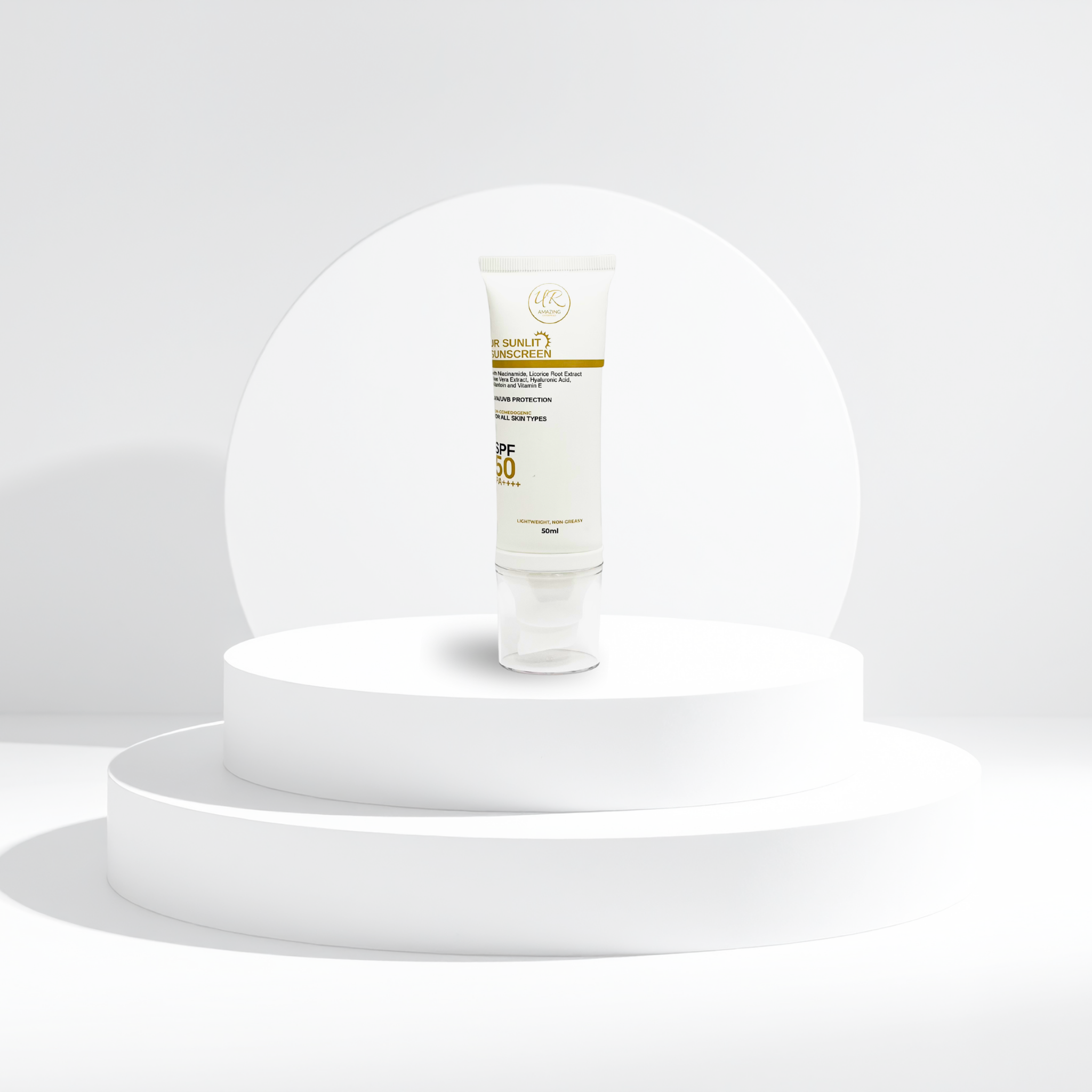 UR SUNLIT Sunscreen SPF50 PA++++ – Brightening & Hydrating Face Sunblock | Daily UV Protection